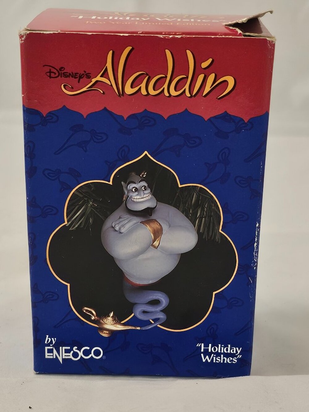 Disney Aladdin "Holiday Wishes" Ornament by Enesco - NIB Vintage